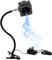 Treedix Solder Fume Extractor Fan, Solder Air Absorber Remover with Dimmable LED Light and Adjustable Fan Speed, 15 Activated Carbon Filters for Soldering, Brazing (Black）