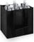 Bafumiu Porte Bouteilles Pratique pour 6 Bouteilles, Sac Bouteille vin, Sac Organiseur de Bouteilles, Parfait pour Les Courses et Conserver Les Bouteilles de vin, 27 x 27 x 18 cm, Noir.