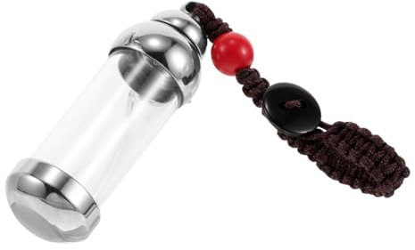 SAFIGLE Schlüsselanhänger Mit Fötushaarflasche Aus Miniatur-Flaschen-schlüsselanhänger Einzigartiger Anhänger Zum Aufhängen Erinnerungshalter Für Frauen DIY- Mit Leeren