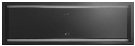 Gurari GCH 973 BL Deckenhaube 90 cm – Schwarze Dunstabzugshaube mit Gestensteuerung & LED, 850 m³/h, Umluft & Abluft, Timer-Funktion