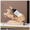 1pcs Wine Racks Countertop,Wine bottle Rack Desktop Ornaments,Horse Sculpture Resin Wine Bottle Holder,Red Wine Display stand,Ornaments for Home Office,Unique Gift for Men Women Housewarming (Gold)