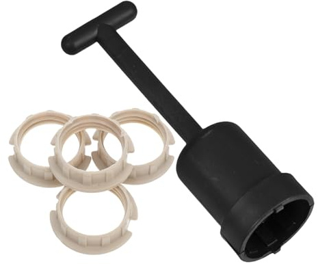 Ciieeo G9 Lamp Shade Collar Ring Adapter Set with 4 Plastic Retaining Rings and 1 Black Removal Tool, Light Socket Adapter for Lamp Shade Fitting Replacement and Support in Lighting