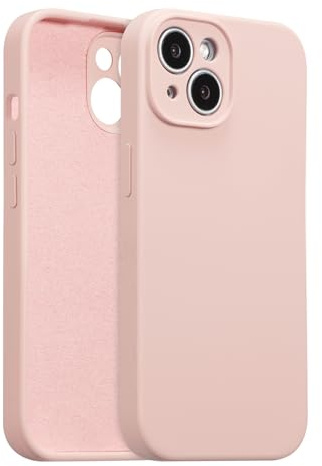 ZTOFERA Liquid Silicone Case for iPhone 14 (6.1), Pink | Anti-Scratch Soft Microfiber Lining, Fresh Solid Color, Lightweight, Full Camera Protection, Shockproof Protective Cover