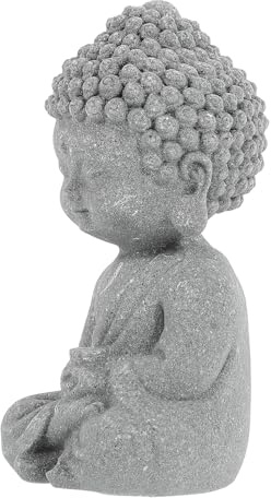 MUELODSIC Aquarium Dekoration Buddha Figur Klein aus Kunstharz Langlebige Buddha Statue für Aquarium und Schreibtisch Stilvolle Zen Tischdekoration