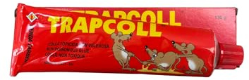 TRAPCOLL Colla Topicida Non Velenosa per Topi, Ratti, Insetti e Lucertole, 135g