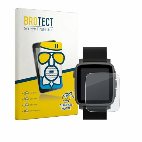 BROTECT Schutzglas für Pebble Time 2 2026 | Entspiegelnder Displayschutz Made in Germany Schutzfolie Glas Matt Anti-Reflex Kratzfest 9H Anti-Fingerprint Einfache Montage