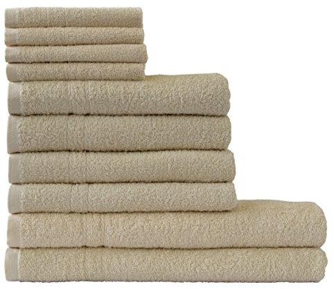 Dyckhoff Handtuch-Set, Baumwolle, beige, 26 x 36 cm