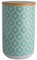 Bone Dry Lattice Collection Pet Bowl & Canister, Treat Canister, 4x6.5, Aqua