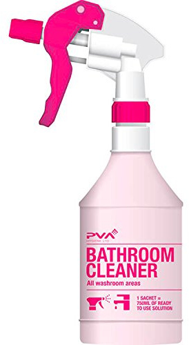 PVA Hygiene Bathroom Labelled Empty Trigger Bottle, 750ml | Pre-printed markings ensure easy chemical identification for health and safety compliance in workplaces.