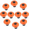 FBSHOP(TM) Orange Keramik Schrankgriffe Türknöpfe Schrankknöpfe Möbelknopf Möbelknöpfe Set Möbelgriff Keramik DIY (10 Stück)