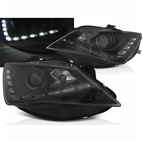Led Tagfahrlicht Scheinwerfer in schwarz für Seat Ibiza 6J FL ab 2009-2015