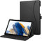 Fintie Hülle für Samsung Galaxy Tab A8 10.5 Zoll 2022/2021 SM-X200/X205/X207, Multi-Winkel Folio Schutzhülle Dokumentschlitze und Auto Schlaf/Wach Funktion, Schwarz