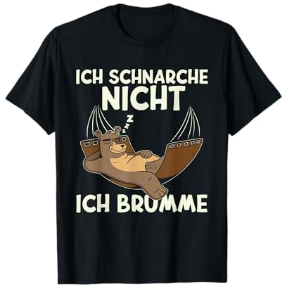 Ich Schnarche Nicht Ich Brumme | Schlafshirt Pyjama Schlaf T-Shirt
