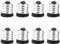 POPETPOP 8 Stück E17 auf E14 Sockel Konverter, Fassung Adapter, Lampenfüße für LED-Lampen, Glühbirnen, Halogen, CFL-Lampen