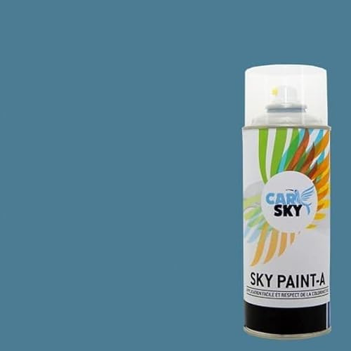CARSKY Bombe peinture carrosserie compatible avec Volkswagen MEDIUMBLAU LH5G et vernis brillant -> 2 aérosols 400ml