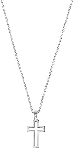 s.Oliver 2034242 Herren Collier Kreuz Sterling-Silber 925 Silber 60 cm