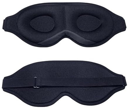 FIDDAA Schlafmaske, ergonomisch geformte 3D-Schlafmaske, Lichtblockierung und Augenbinde-Schlafmasken for Frauen, Männer, Bequeme Augenmaske