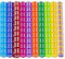 TZQFROCE Würfel Set 100 Stück Spielwürfel Bunt Set Sechsseitiger Würfel Bunt 12mm 6 Seitige Dice Set Farben Würfel für Würfelspiele Tischspiele Dice