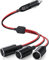 GTIWUNG Adaptador Mechero Coche a Enchufe, Cable de Extensión para Mechero de Coche, Encendedor de Cigarillo, Toma de Mechero para Coche, Enchufe Adaptador de Conector de 1 a 3