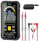 PCWork Profi Smart Multimeter Digital PCW03A, Multimeter 1000V, AUTO RANGE, TRUE RMS, Großes LCD Farbdisplay 9999 Counts, LED Buchsen Anzeige, Durchgangsprüfer, Strommessgerät, Kapazitätsmessgerät