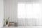 IDOL Gardinen Vorhang halbtransparent mit Kräuselband und Store Voile Bleibandabschluss Weiß (HxB 130x300 cm)
