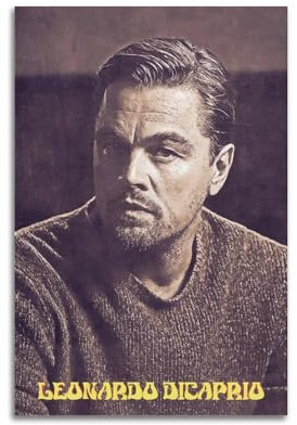 VZRSQZK Leonardo DiCaprio Schauspieler-Poster, dekoratives Gemälde, Leinwand, Wandposter und Kunstdruck, modernes Familienschlafzimmer-Dekor-Poster, 20 x 30 cm