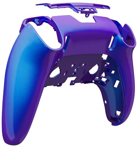 eXtremeRate Custom Back Plate Bottom Shell Compatible with ps5 Edge Controller, Chameleon Purple Blue DIY Replacement Back Shell Cover Compatible with ps5 Edge Controller