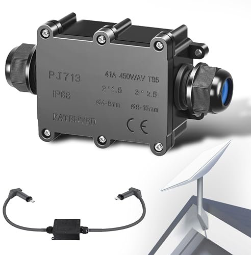 Beciety Starlink Kabelreparaturset, Reparatur Original Starlink Kabel, speziell für Starlink Kabel, IP68 wasserdicht mit Installationswerkzeugen, SWN-123