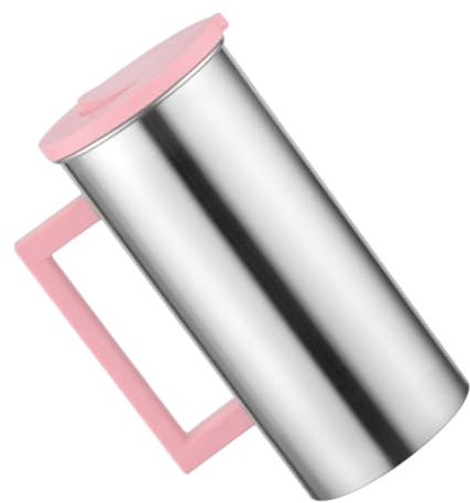 1 Stück Wasserkrug aus Edelstahl mit großer Kapazität Wasserkocher mit kalter Wasserwaage für Saftgetränke Getränkekrug Kaffeetasse Nordic