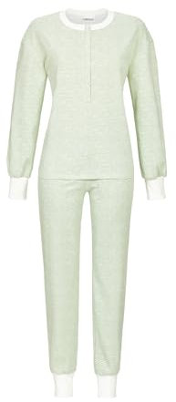 Ringella Pyjama mit Strickbündchen Farbe Salbei, Größe 48