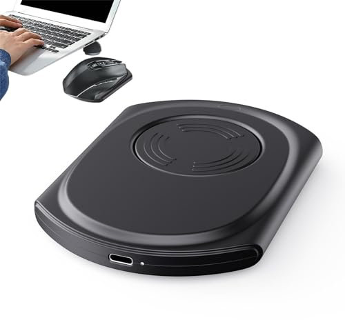 Dispositif de déplacement de souris indétectable, dispositif de déplacement de souris Jiggler | Déplacement automatique ultra fin de la souris, tapis vibrant silencieux - Gadgets de productivité sans