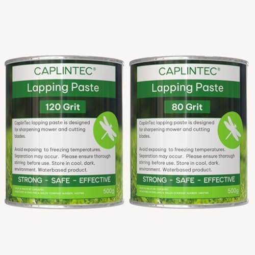 CaplinTec Back Lapping Paste | Valve Grinding Paste | Oil-Free, Odour-Free Formula for Precise and Efficient Maintenance | Performance for All Equipment Types (80 & 120 Grit, Twin Pack, 2 x 500ml)