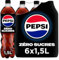 Pepsi Zéro Sans Sucres Bouteille 6x1,5L Pack