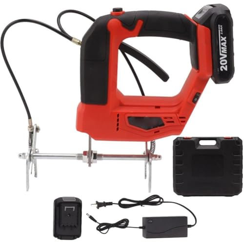 LSHFYV Elektrischer Bienenentferner, Handheld Electric Bee Shaker Unendlich Einstellbare Geschwindigkeit Schnurlose Getriebe Elektrische Bee Remover Für Honeybee Farm,Red-1Battery