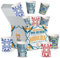 AKITAInk 1000 Bicchieri Carta Acqua Bevande Biodegradabili 180 ml Design Maiolika, Costiera amalfitana Maiolica