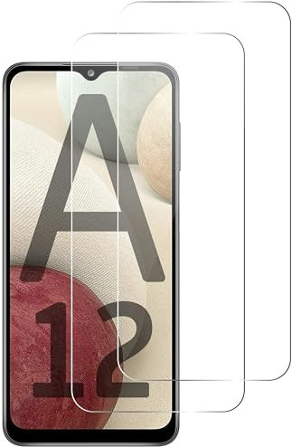 QUITECO Verre Trempé pour Samsung Galaxy A12 [2 PIÈCES] Vitre Protection Protecteur d'écran