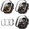 Cover con Vetro Temperato per Xiaomi Redmi Watch 4 Active - Custodia Protettiva in PC Rigido, 9H HD, Anti Graffio, Protezione Completa, Alta Sensibilità Touch (3 Pezzi)