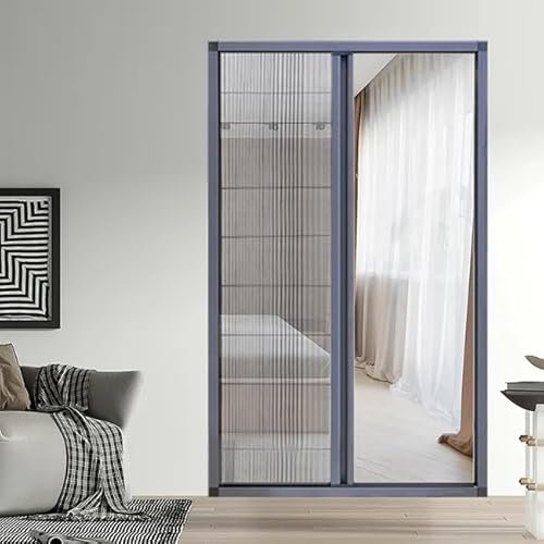 Red de protección contra insectos plisada para ventanas, mosquitera, mosquitera, protección contra mosquitos, techo, ventana, aluminio, fácil instalación