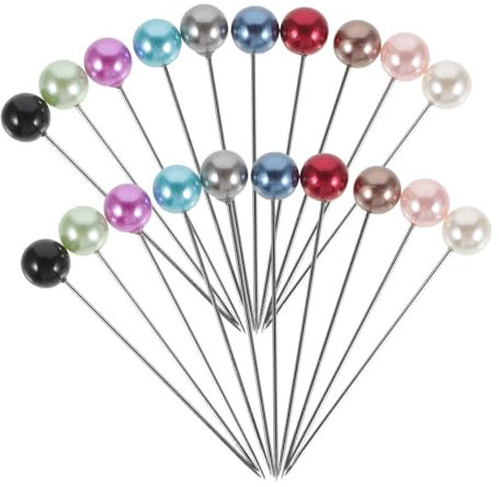 Lurrose Perlen Hijab Anstecker Schalnadeln Mit Metallstift 8mm Gerade Pins Modische Schalclips Für Frauen Hijab Accessoires Hochzeits Broschen