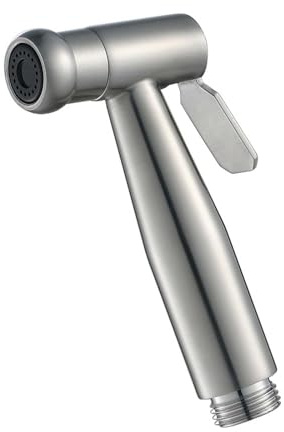 Douchette pour bidet Pulvérisateur de bidet, pulvérisateur de bidet for toilettes, pistolet de pulvérisation simple brossé, pulvérisateur de bidet en acier inoxydable, pulvérisateur de bidet portatif