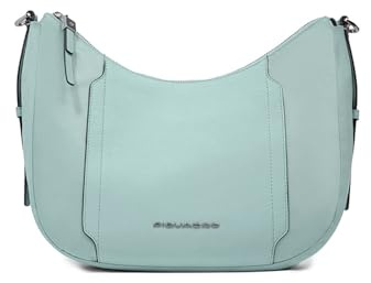 PIQUADRO – Borsa a Tracolla Da Donna - porta iPad mini – Pelle e tessuto – Linea Circle