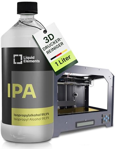 Liquid Elements – 3D-Drucker Reinigungsalkohol Isopropanol 99,9% Sprühflasche 1L - Isopropylalkohol Reinigungsmittel reinigt & entfettet rückstandslos 3D-Druckbett, Elektronik, PC-Hardware etc.