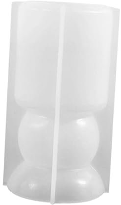 Veemoon Molde de Silicona Cilíndrico para Velas y Macetas de Flores Molde Multifuncional para y Yeso para Entusiastas del Diy