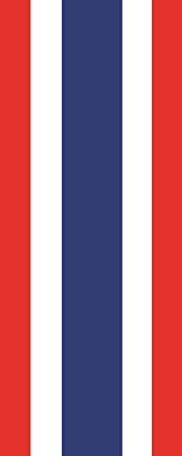 U24 Fahne Flagge Thailand im Hochformat Premiumqualität 150 x 500 cm