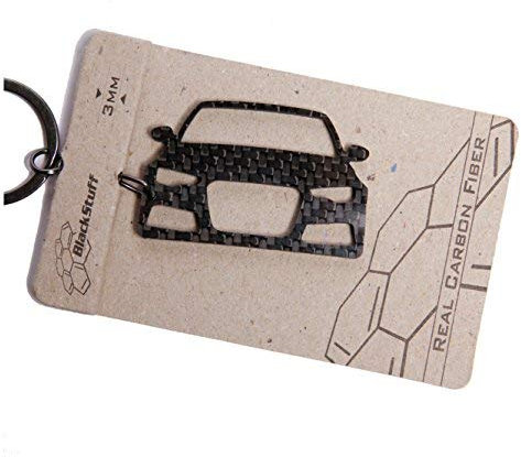 BlackStuff Carbon Karbonfaser Schlüsselanhänger Kompatibel mit A6 S6 RS6 C7 4G 2011-2018 BS-113