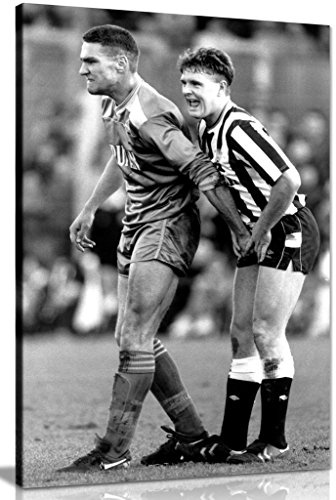 Kunstdruck auf Leinwand, Motiv: Fußball von Vinnie Jones Gazza (91,4 x 61 cm)