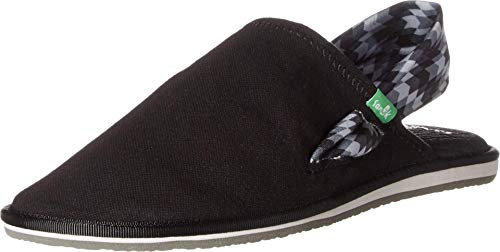 Sanuk Damen Yoga Sling Cruz Prints Sandale, Red Rock Chevron schwarz/grau, 39 EU