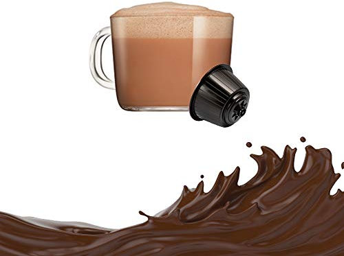 KICKKICK® 16 Capsules Choco Quick Soluble Saveur Nesquik - Compatible Nescafé Dolce Gusto – Goût Nesquik - Lait et Chocolat