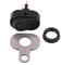 KIMISS Interruptor de moto para faro LED, schalter tipo D 12V, con indicador, compatible con manillar de motocicleta, control de luces on/off