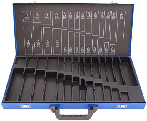 PeTools, Leerbox für Bohrer-Set (230tlg.) Spiralbohrer Metallbohrer Stahlbohrer 1-13mm, Aufbewahrungsbox